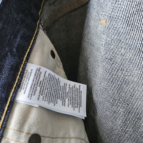 Ralph Lauren The Varick Slim/Straight 36/32 Dark Blue - Picture 8 of 9